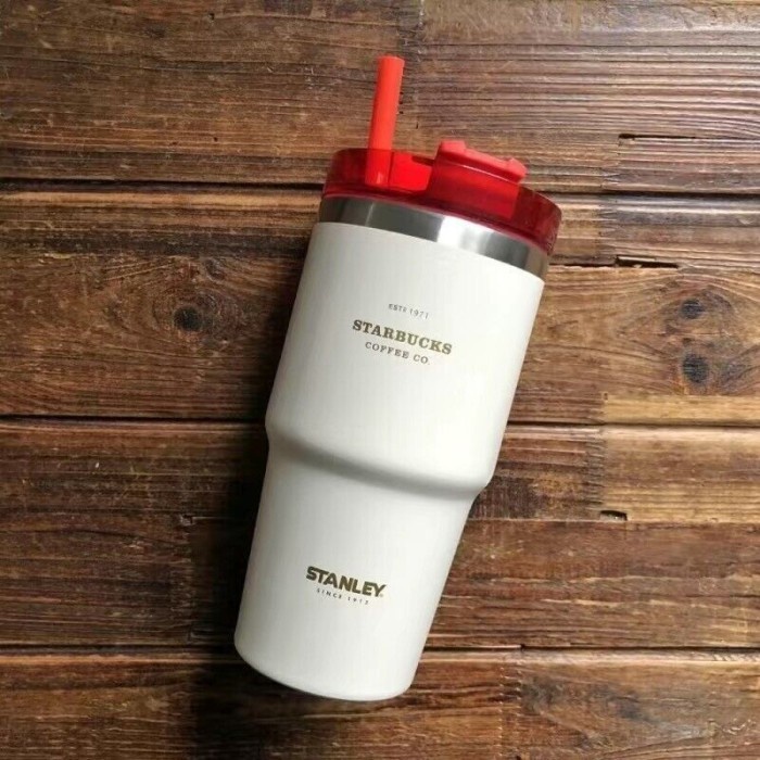 [BestSeller] READY Starbucks Stanley Stainless Steel Tumbler free Straw Tumbler