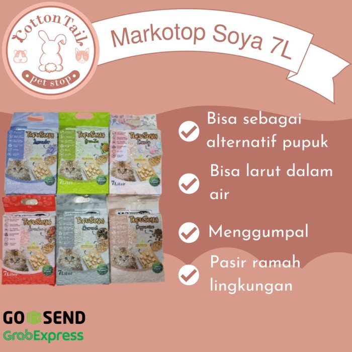 

Promo Pasir Kucing Markotop Tofu Soya / Pasir Kedelai Markotop 7L ( Ojol ) Tbk