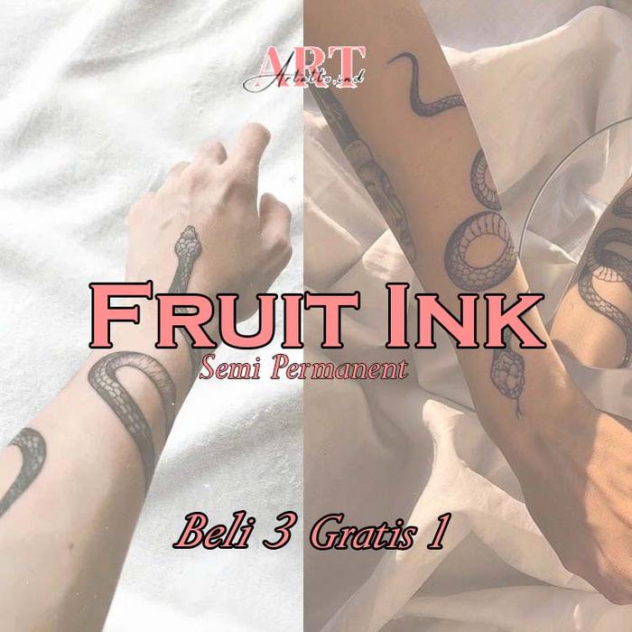 ..... Fruit Ink Tatto Semi Permanent Ular Temporary