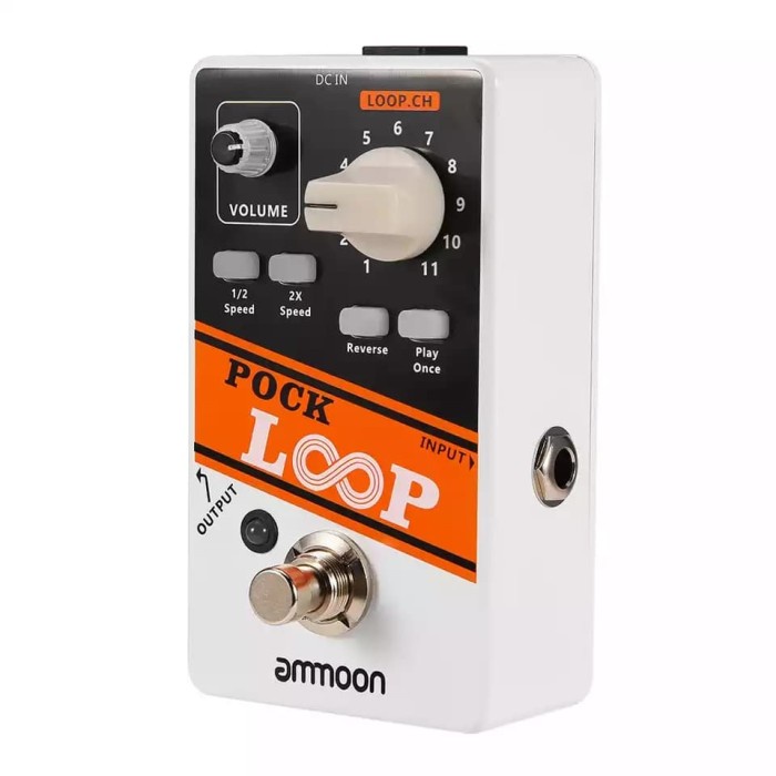 AMMOON POCK LOOP GITAR EFEK PEDAL 11 LOOPER MAX.330 MINS REKAMAN