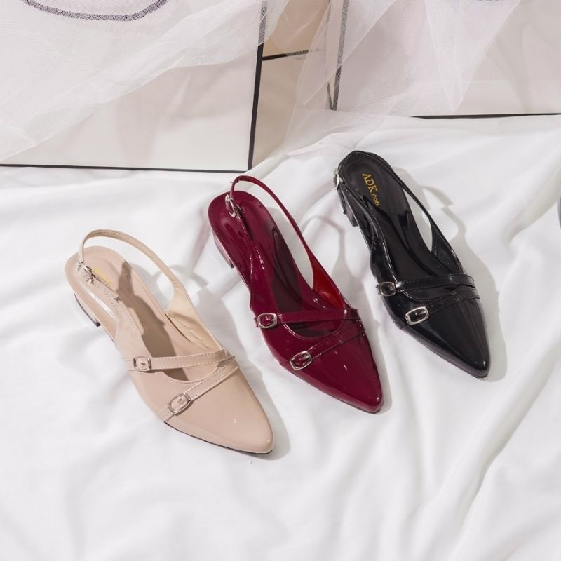 Korean Style Hiils Hak Tinggi Tahu Graduation Haihills Cewek Dewasa High Heals Sendal Wisuda Hils Ju