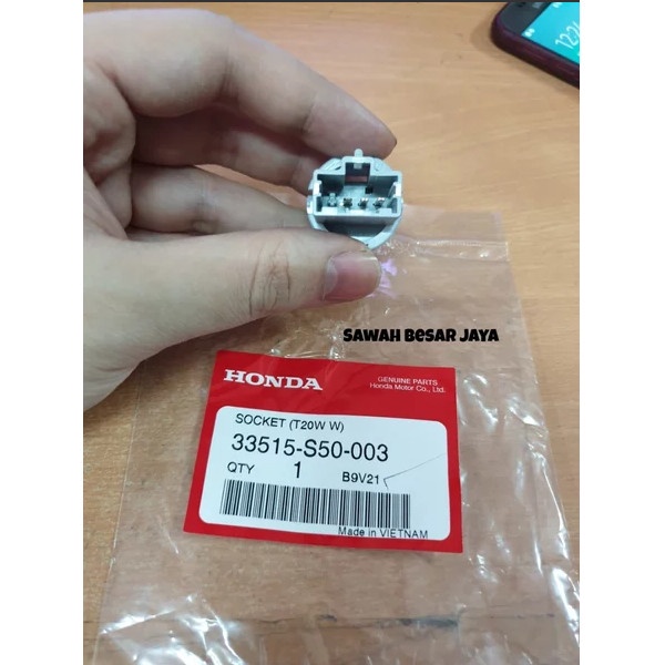 Ready Socket Soket T20 Bohlam Lampu Rem Belakang Stop Lamp Civic FD FB