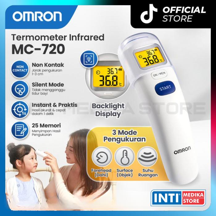 Ready OMRON - Thermometer Infrared MC 720 Termometer Non Kontak Thermo Gun