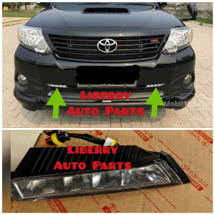 Ready Lampu DRL Daytime GRAND Fortuner TRD 2014-2015 Original