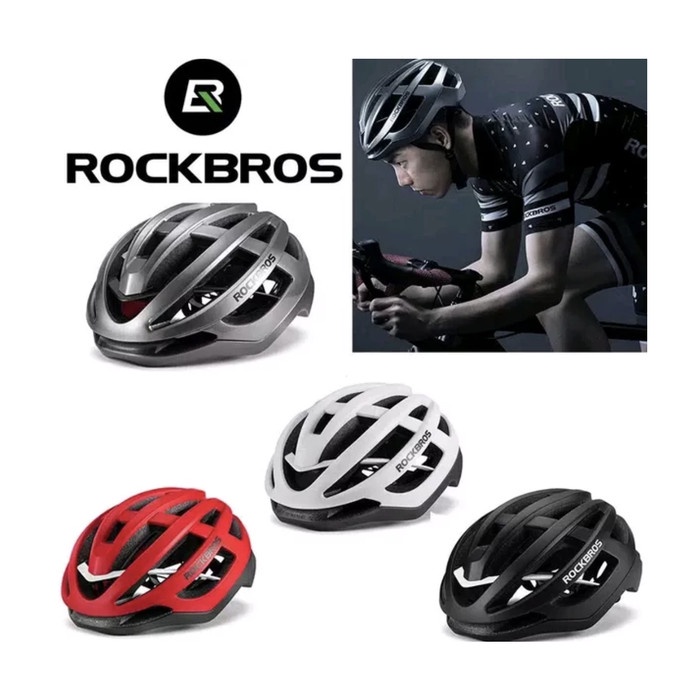 Helm Aero Sepeda Mtb Roadbike Rockbros Hc-58 -Gratisongkir