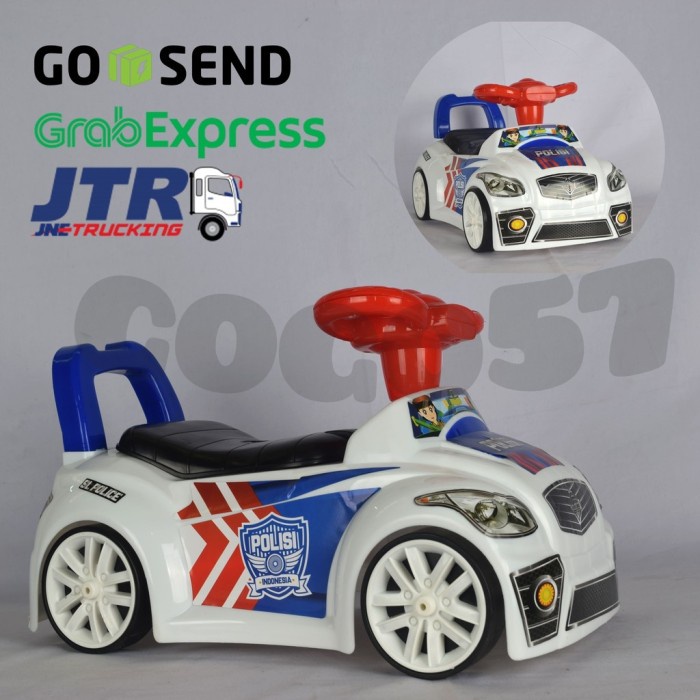 SG TOYS SL 200 P Mainan Anak Mobil Polisi Duduk Dorong Ride on SL200P *