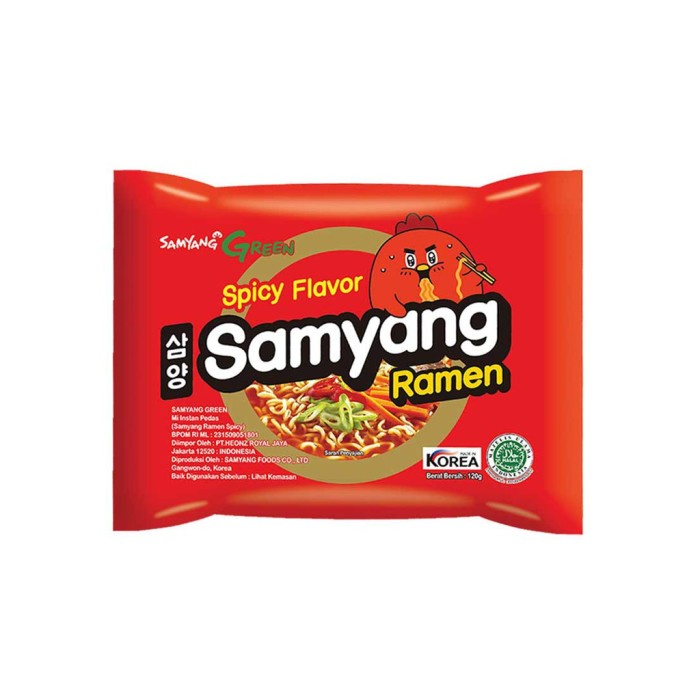 

Promo Terbatas Samyang Spicy Ramen 120 Gr Aman