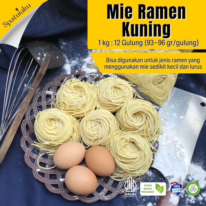 

Sale Terbatas Mie Ramen Kuning / Japanese Food / 1 Kg Isi 12 Pc / Tanpa Pengawet Aman