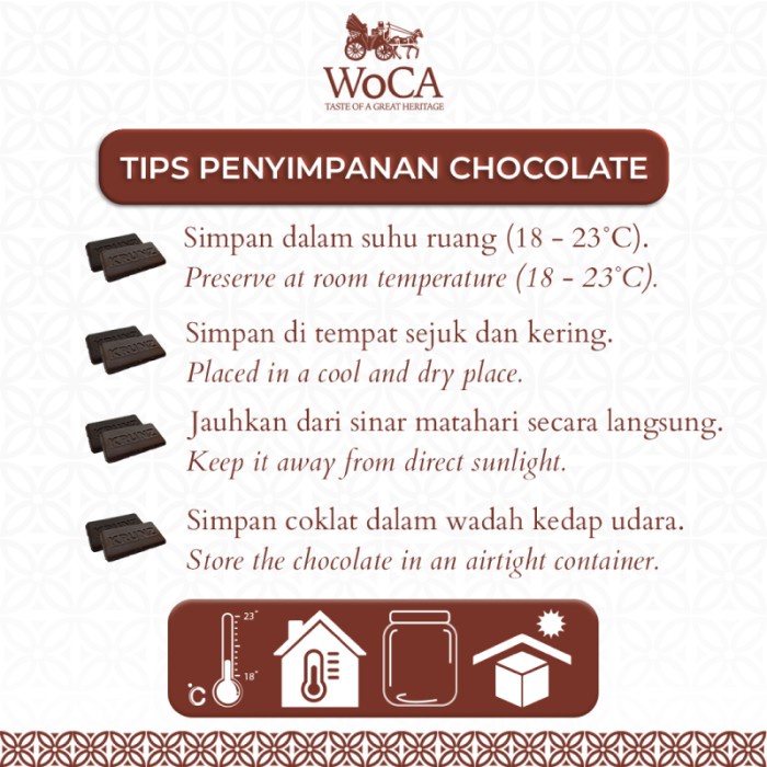 

BARANG TERLARIS WoCA Krunz Chocolate Dark 3 x 8 individual packs - Pouch