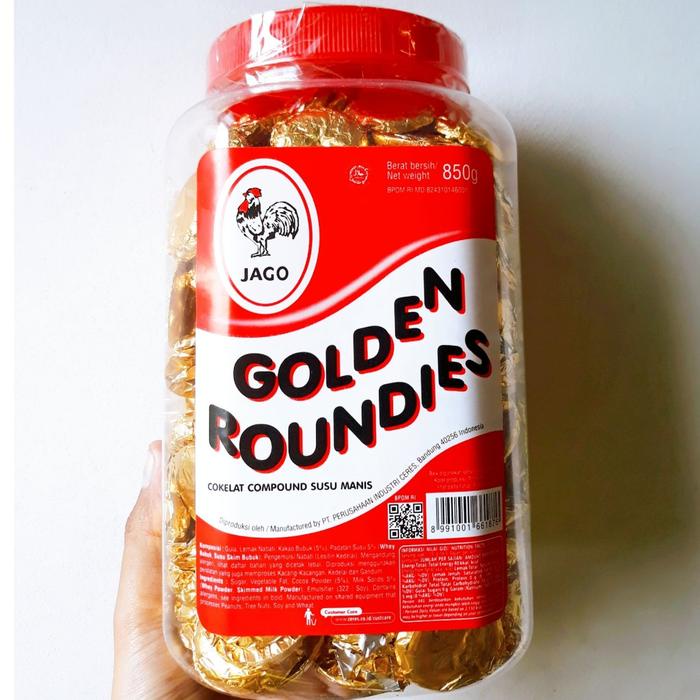 

BARANG TERLARIS Coklat Delfi Chocolate Coin Jago Golden Roundies Toples 850gr