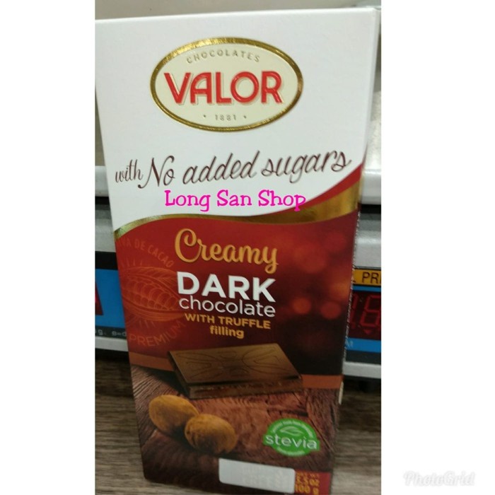 

BARANG TERLARIS PROMO!! Valor Creamy Dark Chocolate Sugar Free 100 gr-Coklat Impor