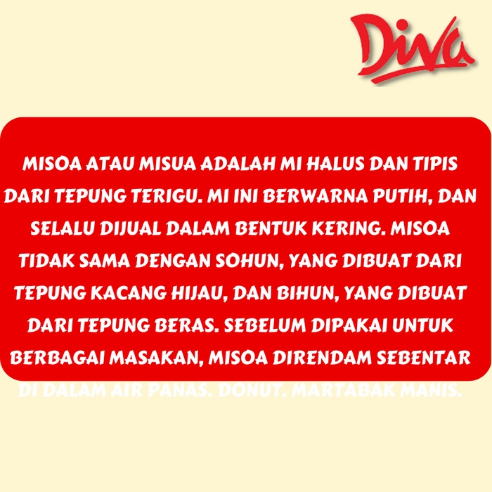 

Promo Terbatas [300Gr] Misua Cap Orang Tua - Miswa Aman