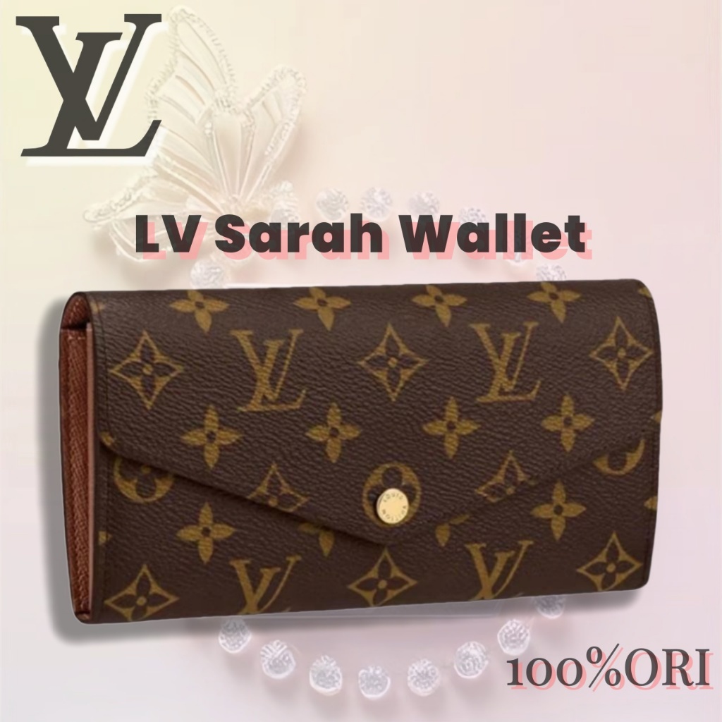 [100% Original] Louis Vuitton Dompet wanita/LV Sarah Wallet Dompet wanita/Dompet wanita Panjang