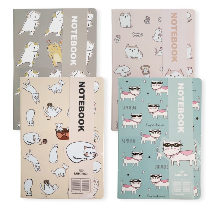 

BARANG TERLARIS Scoop Buku Tulis/Notebook Cat Kitty 14.5x21cm 96halaman 64761000