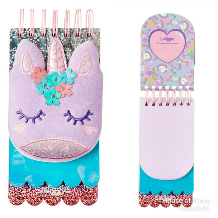 

BARANG TERLARIS SMIGGLE BESTIE PLUSH UNICORN NOTEPAD - BUKU CATATAN SMIGGLE