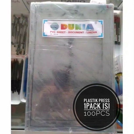 

BARANG TERLARIS Plastik Pres Mika Dokumen Ijasah / Kantong Document Ijazah 1 Pak 100lb