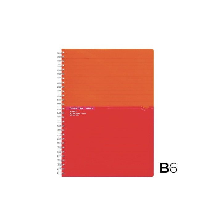 

BARANG TERLARIS Kokuyo Twin Ring Notebook Color Tag Bi-COLOR B6