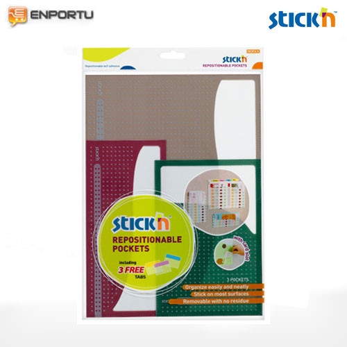

BARANG TERLARIS Stick'n Repostionable Pocket Pack 27001 - Tempat Penyimpanan File