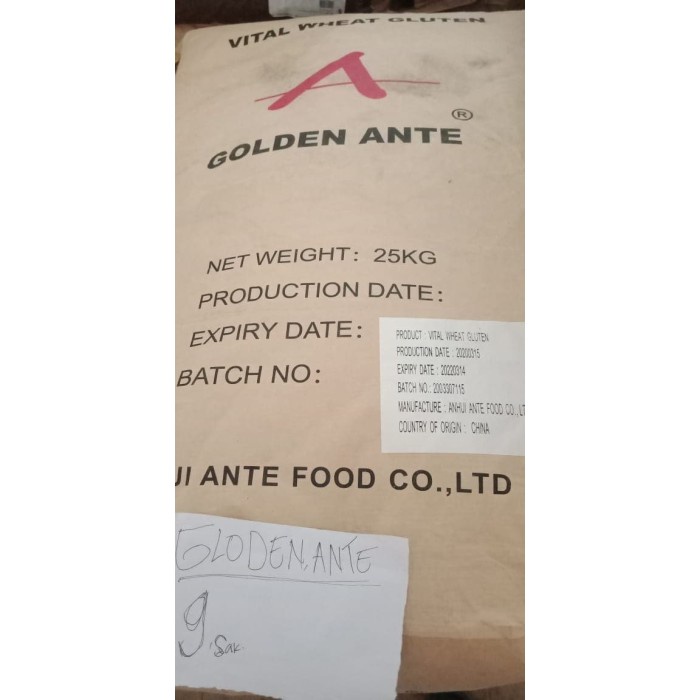 

Viral Tepung Vital Wheat Gluten Anhui Golden Ante 25Kg Packing Aman