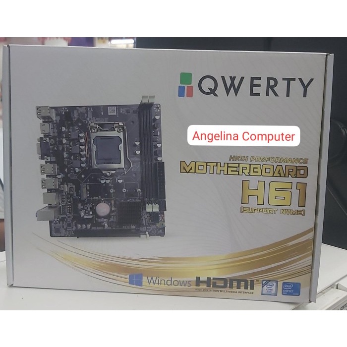 MOTHERBOARD QWERTY H-61 ; LGA-1155