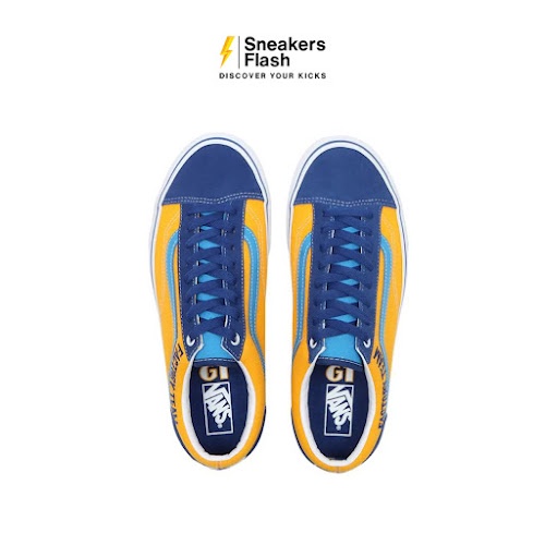 VANS Style 36 Navy Yellow Sepatu Sneakers Pria - VN0A54F6BYL - Size 41