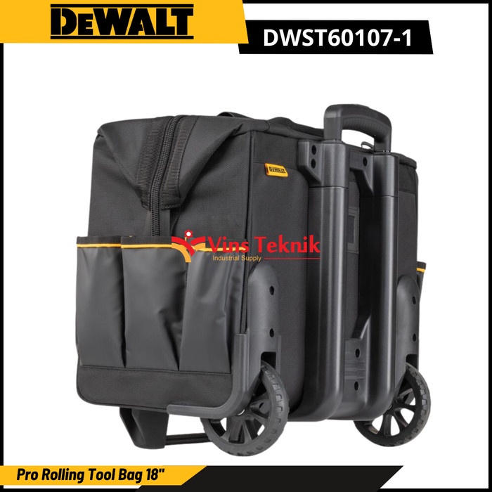 TOP TAS ALAT 18" PRO ROLLING TOOL BAG DEWALT DWST60107-1 -