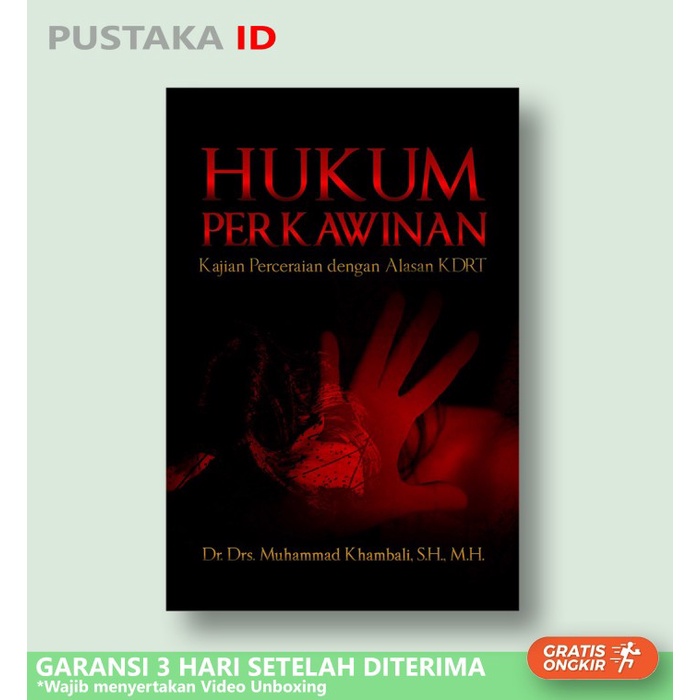 

SALE !!! BUKU HUKUM PERKAWINAN (KAJIAN PERCERAIAN DENGAN ALASAN KDRT) READYY