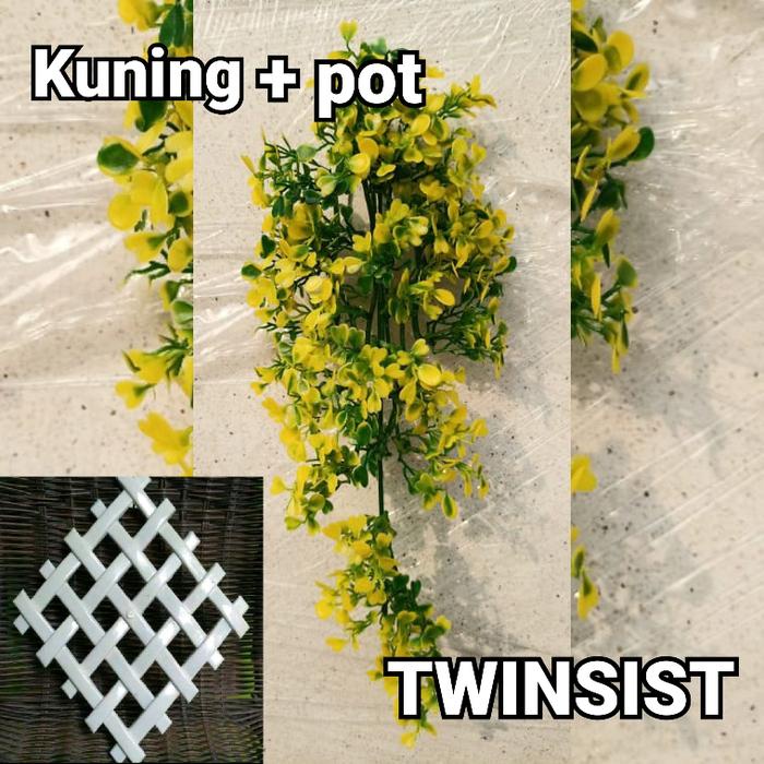 New- Bunga Hias Rambat Oxelia Gantung Plastik Artificial Palsu / Bunga Rambat Tempel Dinding /