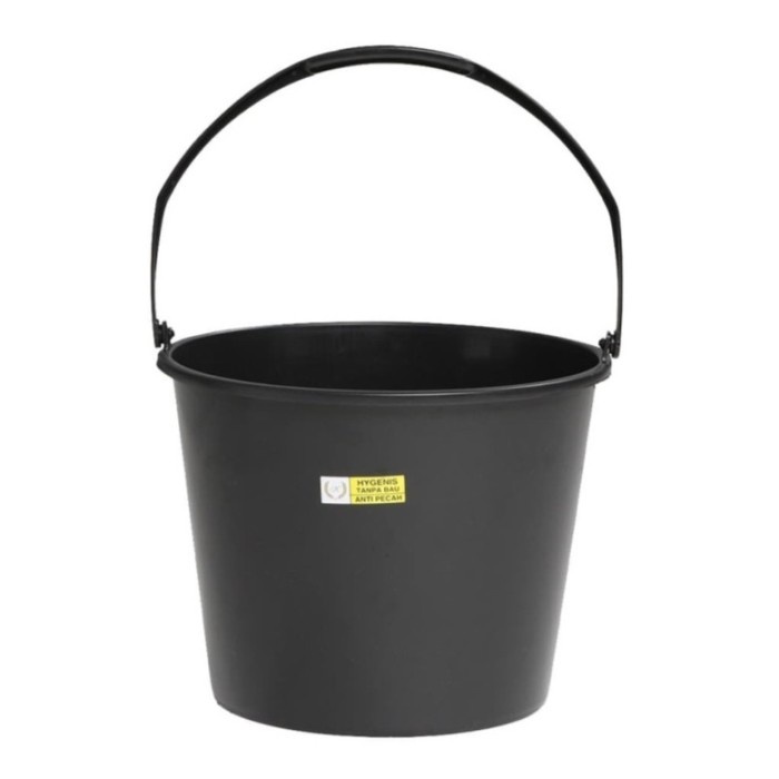 New Kiramas 3012 Ember Air Ekonomi 12 Liter Hitam Plastik Gagang Handle Berkualitas