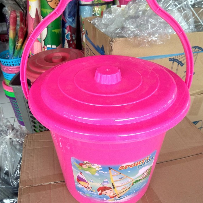 New EMBER PLASTIK 4 GLN +TUTUP/EMBER KECIL 4 gln GAGANG PLASTIK Berkualitas