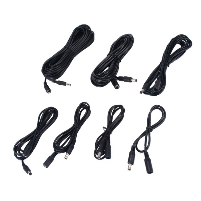 12V CCTV DC Power Kabel Ekstensi Cord Adaptor
