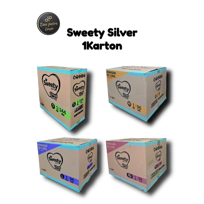 Pempers Sweety Silver Renceng 1 Karton Size S, M, L, XL Pempers sweety Silver 1 Dus