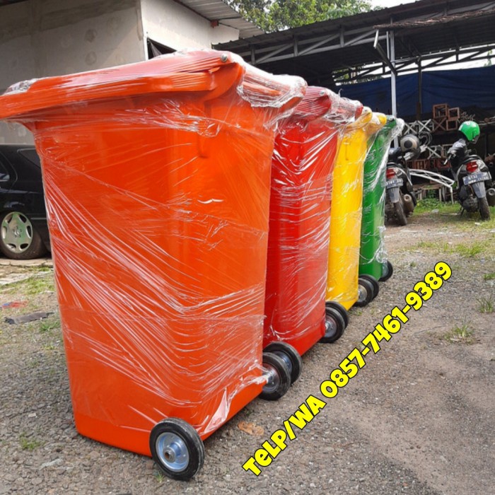Ready TEMPAT SAMPAH BESAR/TONG SAMPAH BESAR/BAK SAMPAH BESAR KAPASITAS 240 L Murah