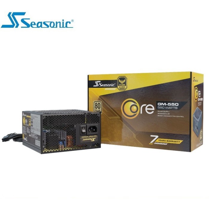 Ready SEASONIC CORE GM-550 - PSU 550W 80+ Gold Semi Modular