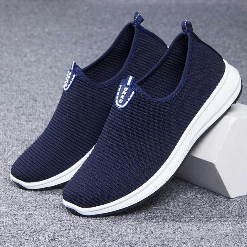 Sepatu Slip On tanpa tali warna polos model sporty untuk pria wanita ibu ibu senam -JaminanMutu