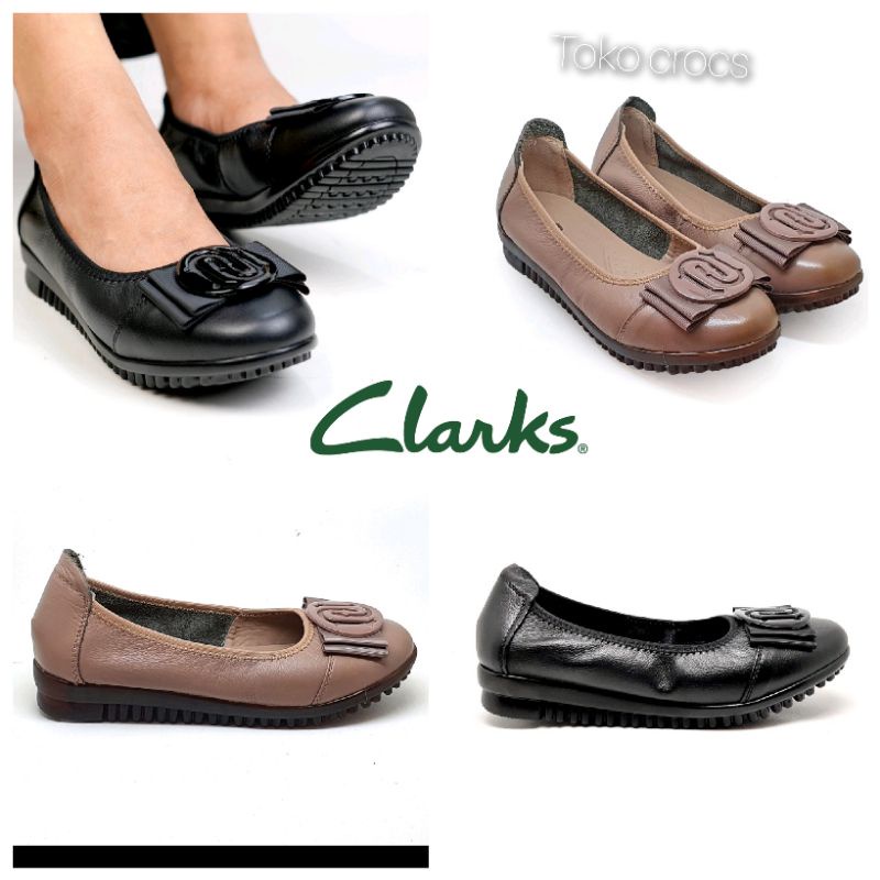 Clarks Flat 21081 / Sepatu wanita Clarks flat / Clarks -JaminanMutu