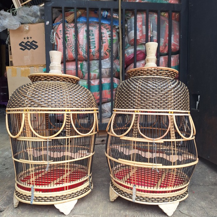 PREMIUM sangkar burung perkutut rotan lepas