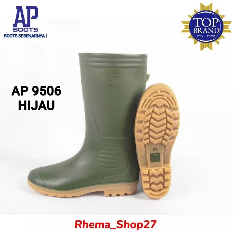 FREE ONGKIR AP BOOTS 9506 HIJAU #TERBARU SEPATU BOOTS AP 9506 BOOTS AP ORIGINAL 37-43
