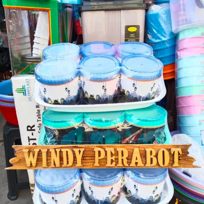 PREMIUM Toples Set Kue Calista/Toples Kue Nampan Jumbo 6+1 Toples Nampan