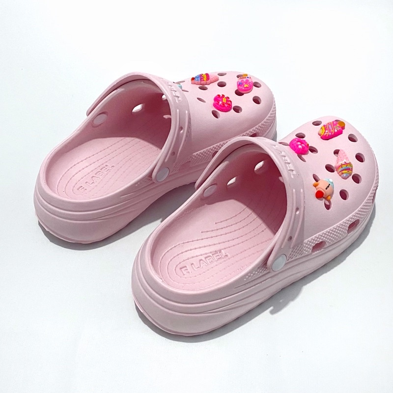 DISKON E LABEL - SANDAL CROSS KODOK WANITA SANDAL KESEHATAN SANDAL BAIM SANDAL KODOK JIBLITZ