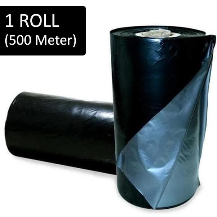 PREMIUM Jirifarm Plastik Mulsa Lebar 120 cm Hitam Silver 1 Roll 500 M