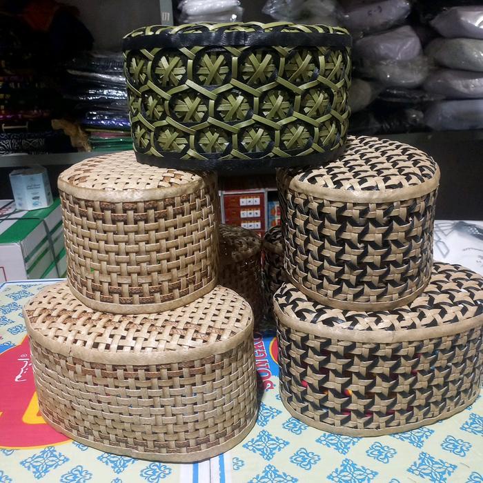 PREMIUM PECI ROTAN SINTETIS ANYAMAN Kopiah Muslim