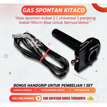 PREMIUM Gas Spontan Ktc 2 KABEL 1 KABEL Nmax R15 R25 Ninja VARIO BEAT SCOPY MIO BEAT Universal Cnc