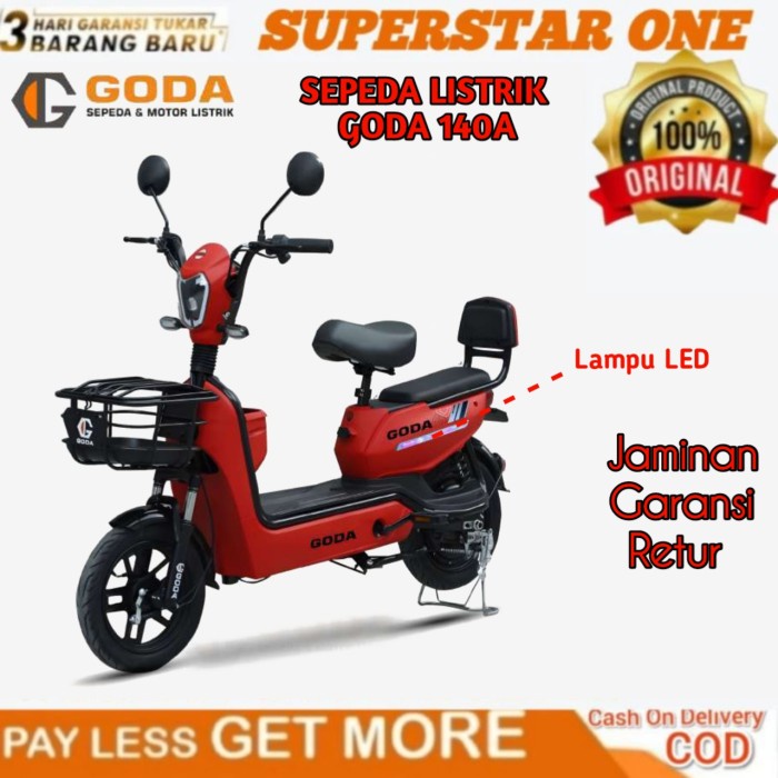 Best seller sepeda listrik Goda 140/ 141 50watt Terlaris