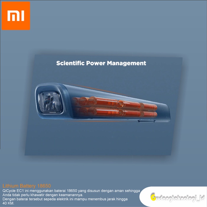 Best seller SEPEDA XIAOMI QiCycle EC1 Smart Bicycle 20 Inch - HITAM Terlaris