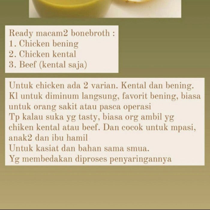 

Promo Terbatas Beef Bone Broth Premium Aman