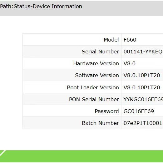 Project - MODEM GPON ZTE F660 V8