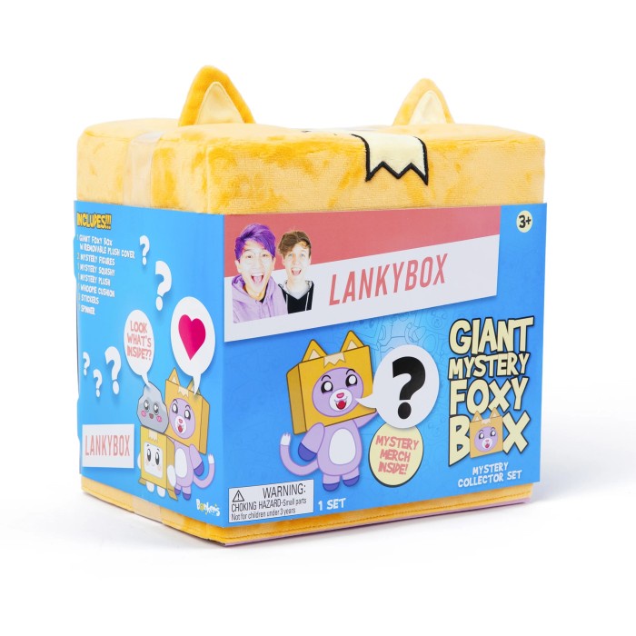 LankyBox Giant Mystery Foxy Box Plush Toy Set 9 Surprises