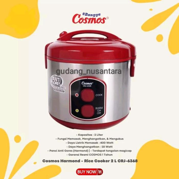 Magic Com 2 Liter Cosmos Crj6368 Rice Cooker Cosmos 2 Liter Crj 6368