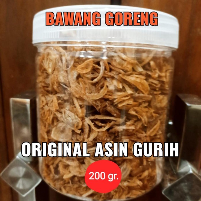 

Bawang goreng brebes premium original asin gurih.
